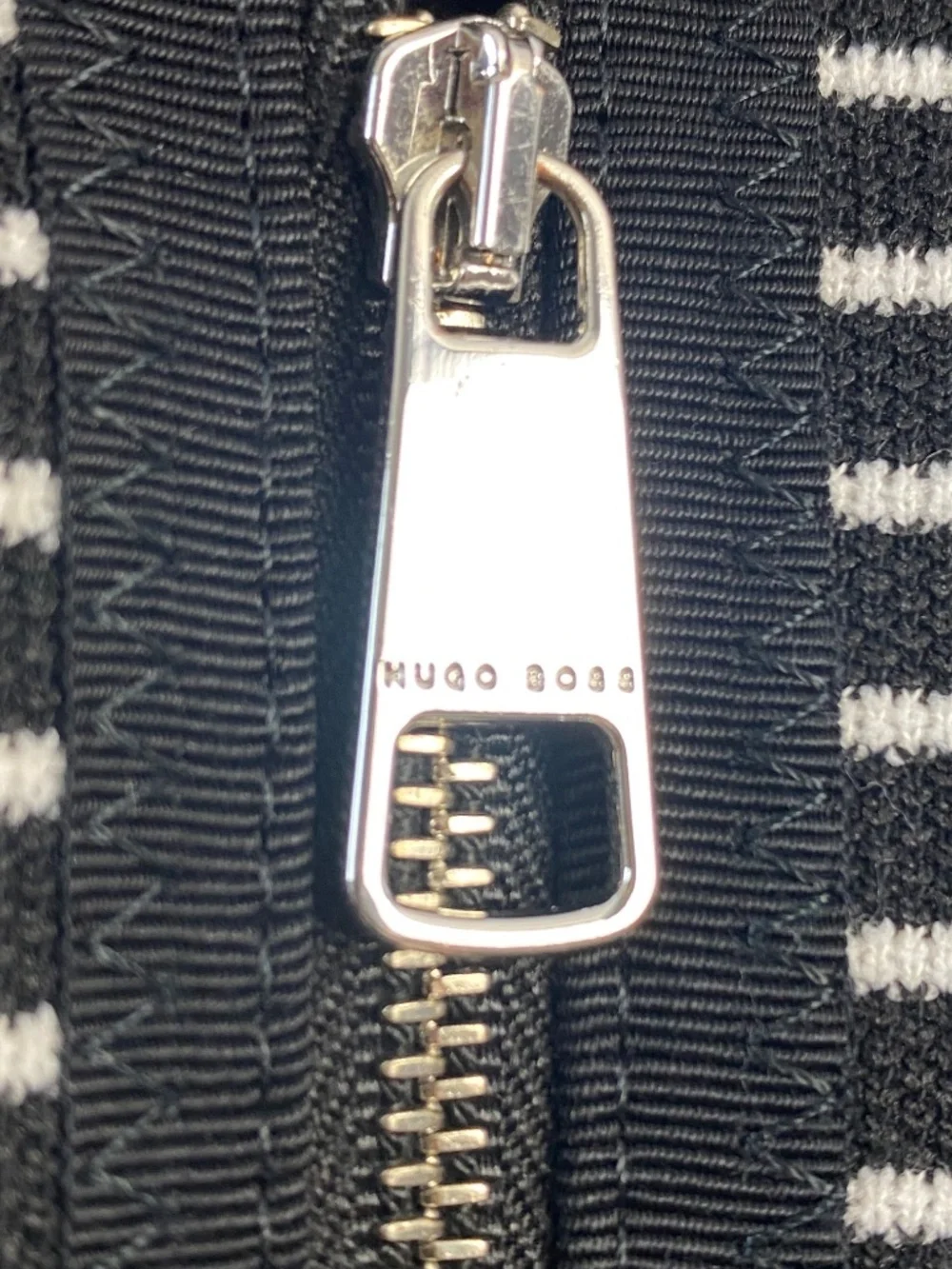 Hugo Boss Kubina Stripe Knit Jacket Cropped Size 2